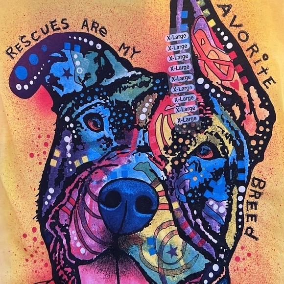 NWT The Mountain 2015 Cotton Rescues Are My Favorite Breed Pit Bull Dog XL - Picture 7 of 9